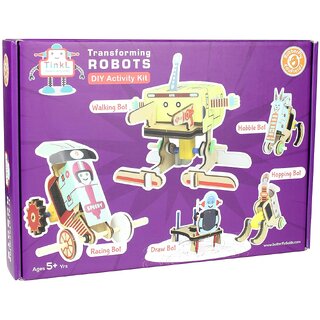                       ButterflyEduFields 5in1 Robot for Kids 5+ Year Old  STEM Transforming Robots, Car to Robot  Robot to Racer.                                              