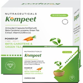 Enrrich one Kompeet Antioxidantfortied with Beta-carotene,lycopene Extract,Vitamins  Minerals(20capsules)