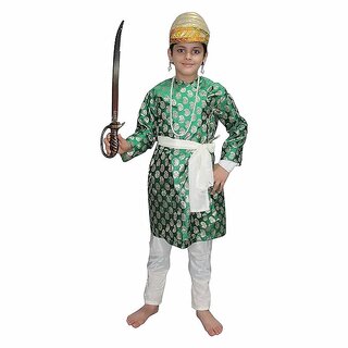                       Kaku Fancy Dresses National Hero Shivaji Costume For Boys  Republic Day Independence Day, Maharashtra Day                                              