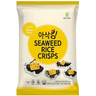UMAI Seaweed Rice Nori Chips Crispy Snack 30g  Cheese Flavor  Product of Korea