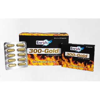 Enrich+Strength Staminr Vicor 300 Gold(30 Capsule), Packaging Type Box, Packaging Size