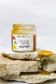 Nutty polish, apricot face and body scrub  Exfoliate, acne and tan  paraben  SLS free