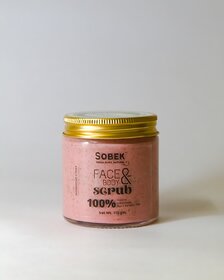 Strawberry tart face and body scrub  Exfoliate, dullness and tan 100 grams
