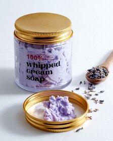 Sobek naturals Lavender purple lavy whipped cream soap and body wash 100 grams