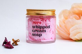 Sobek naturals Pink Floral bouquet whipped cream soap and body wash 100 grams