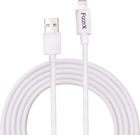 Fizzix ALW150 USB Type-A to Lightning Cable  3A/18W Fast Charging  480 Mbps Data Transfer Speed  Length 1.5M (4.11Ft)