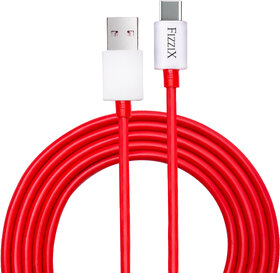 Fizzix ACR150 USB Type-A to Type-C  5A Fast Charging  480 Mbps Data Transfer Speed  Length 1.5M (4.11Ft) Tangle Free