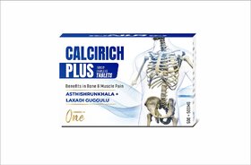Enrrich One Calcirich Plus(30tablets) herbal tablets for bones and muscle pain Asthishrunkhala  Laxadi Guggulu