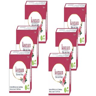                       Kozian skin care kojic acid palmitate arbutin vitamin C and vitamin E face body bathing soap 75gmX6                                              