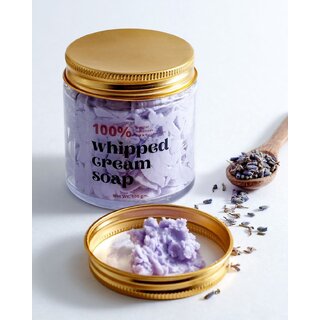Sobek naturals Lavender purple lavy whipped cream soap and body wash 100 grams