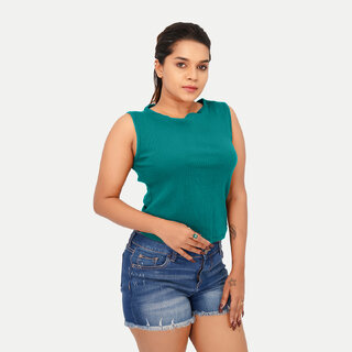                       Womens Turquoise Tanktop                                              