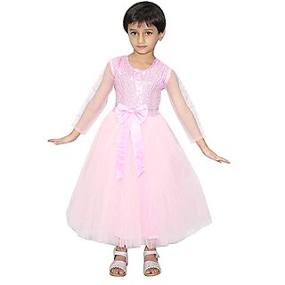                       Kaku Fancy Dresses Pink Gown Fairy Tales Costume - For Girls                                              