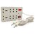 Daybetter (8+1) Wall Mini Extension Cord With 6 Amp For Indian Sockets Master Switch Indicator Led Extension Board Tar-R1
