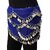 Kaku Fancy Dresses Blue Silver Belly Belt for Western Belly Dance - Blue  Silver, Free Size, for Girls
