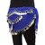 Kaku Fancy Dresses Blue Silver Belly Belt for Western Belly Dance - Blue  Silver, Free Size, for Girls