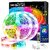 Daybetter App Control Timer Schedule Smart Bluetooth 5050 Rgb Led Music Strip Lights Kits With Remote (60Ft 2 Rolls Of 30Ft)