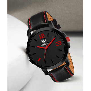                       Lorenz Casual Fit Watch For Men | Watch For Boys | Red                                              