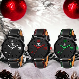                       Lorenz 3 Analog Watches Combo For Men | Watch For Boys                                              