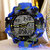 Lorenz Digital Multicolor Dial & Army Camouflage Blue Strap Sports Watch For Men | Watch For Boys