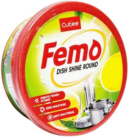 Cutee Femo Dish Wash Shine Round - 500g