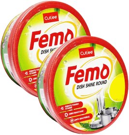 Cutee Femo Dish Washing Round - Pack Of 2 (500gm)