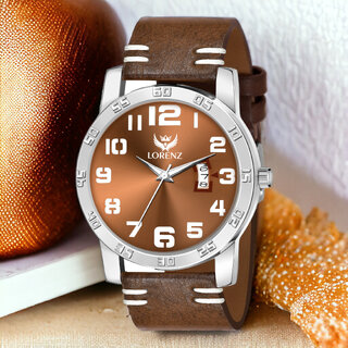                       Lorenz Date Edition Brown Dial Analog Watch For Men | Watch For Boys                                              