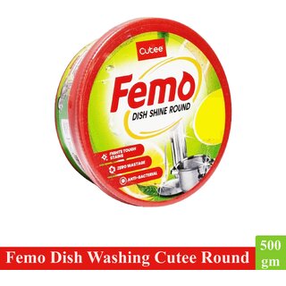 Cutee Femo Dish Washing Round - Pack Of 1 (500gm)