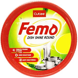                       Cutee Femo Dish Shine Round - 250gm                                              