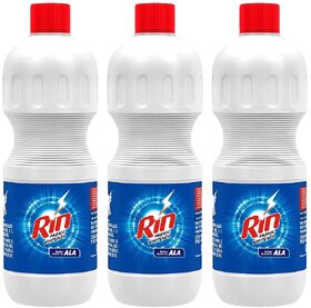 Rin Ala Fabric Whitener Liquid - 500ml (Pack Of 3)