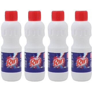 Rin Ala Fabric Whitener Liquid - 200ml (Pack Of 4)