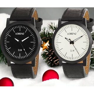                       Lorenz Black Color Analog Watch                                              