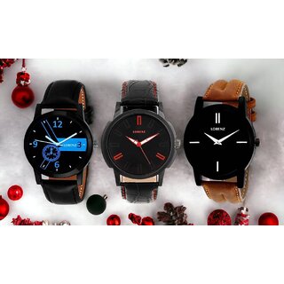                       Lorenz Black, Black, Beige Color Analog Watch                                              