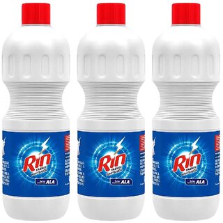 Rin Ala Fabric Whitener Liquid - 500ml (Pack Of 3)