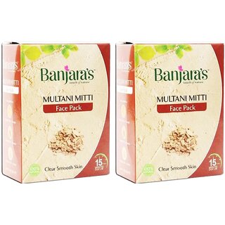 Banjaras Multani Mitti Face Pack - 100g (Pack Of 2) Banjaras Multani Mitti Face Pack - 100g (Pack Of 2)