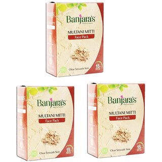 Banjaras Multani Mitti Face Pack - 100g (Pack Of 3) Banjaras Multani Mitti Face Pack - 100g (Pack Of 3)