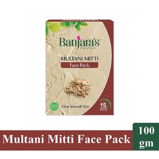                       Multani Mitti Banjara's Face Pack Powder - 100g                                              