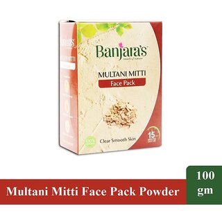                       Banjaras Multani Mitti Face Powder - Pack Of 1 (100g)                                              