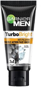 Garnier Men Turbo Bright Double Action Face Wash - 50g