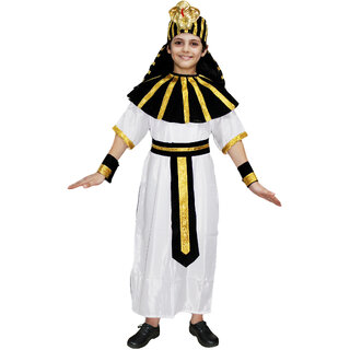                       Kaku Fancy Dresses International Ethnic Wear Egyptian God / Greek God Costume - Multicolor, For Boys  Girls                                              