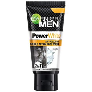 Garnier Men Turbo Bright Anti Pollution Double Action Face Wash - 50gm