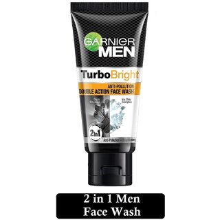 Garnier Men Turbo Bright Anti Pollution Face Wash (50gm)