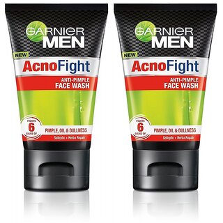Garnier Men Anti Pimple Acno Fight Face Wash - Pack Of 2 (100g)