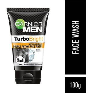                       Garnier Men Double Action Cleans Skin Deeply Face Wash (100g)                                              