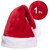 Kaku Fancy Dresses Santa Clause Cap  Santa Hat  Santa Hat for Kids  Red Christmas Caps 1pcs -Red, Free Size, for Boys