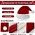 Kaku Fancy Dresses Santa Clause Cap  Santa Hat  Santa Hat for Kids  Red Christmas Caps 2pcs -Red, Free Size, for Boys