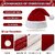 Kaku Fancy Dresses Santa Clause Cap  Santa Hat  Santa Hat for Kids  Red Christmas Caps 4pcs -Red, Free Size, for Boys