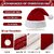 Kaku Fancy Dresses Santa Clause Cap  Santa Hat  Santa Hat for Kids  Red Christmas Caps 6pcs, Free Size, for Boys,Girl