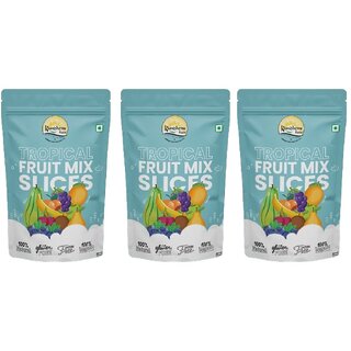                       Kamdhenu Foods Dried Fruit Tropical Fruit Mix Healthy Slices, Pack of 3, 100g Each                                              