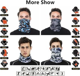 Pack of 2 Unisex Neck Gaiter Face Mask Washable Reusable Bandana (Assorted Color and Design)