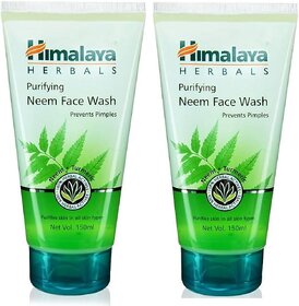 Himalaya Herbals Purifying Neem Face Wash  For Acne  Pimple Relief ( Pack of 2 ) 300ml